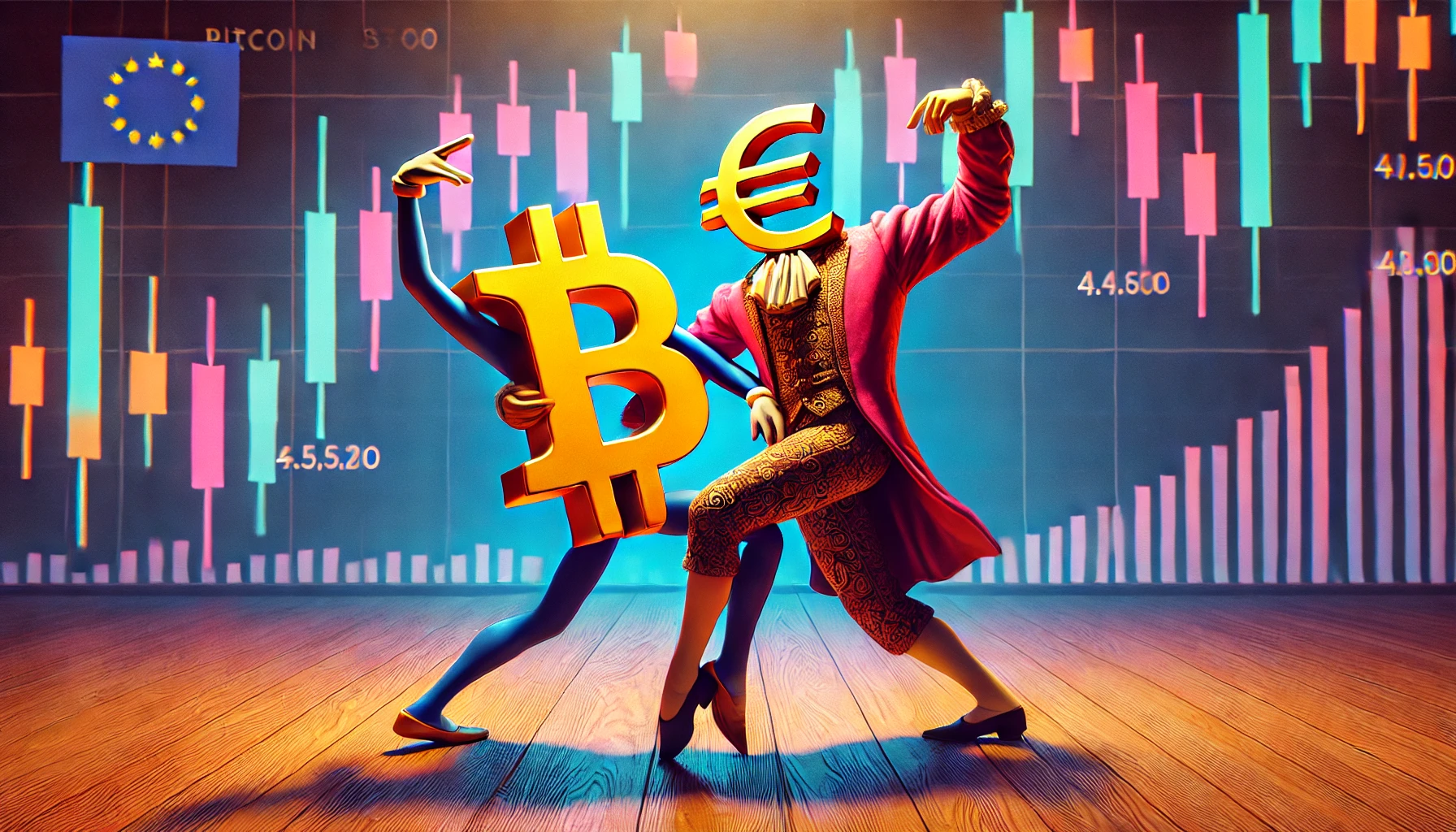 Bitcoin to Euro price action strategy