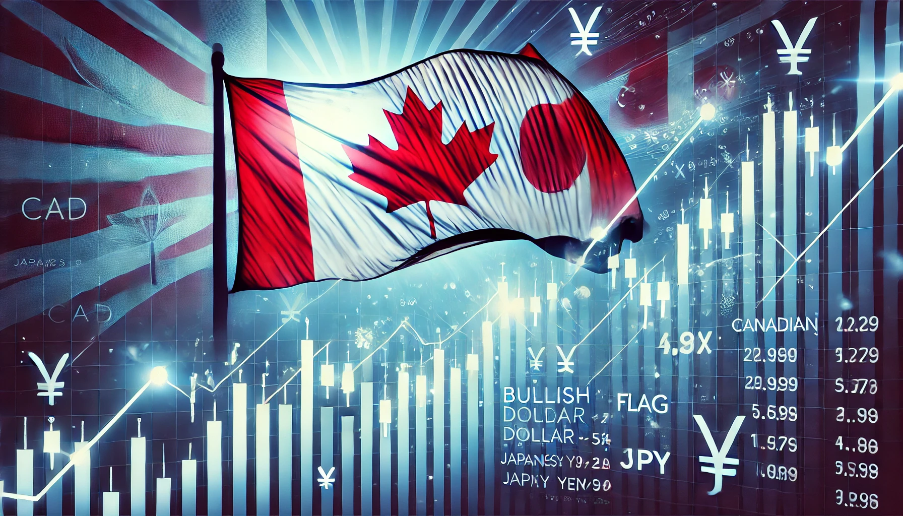CAD/JPY bullish flag strategy