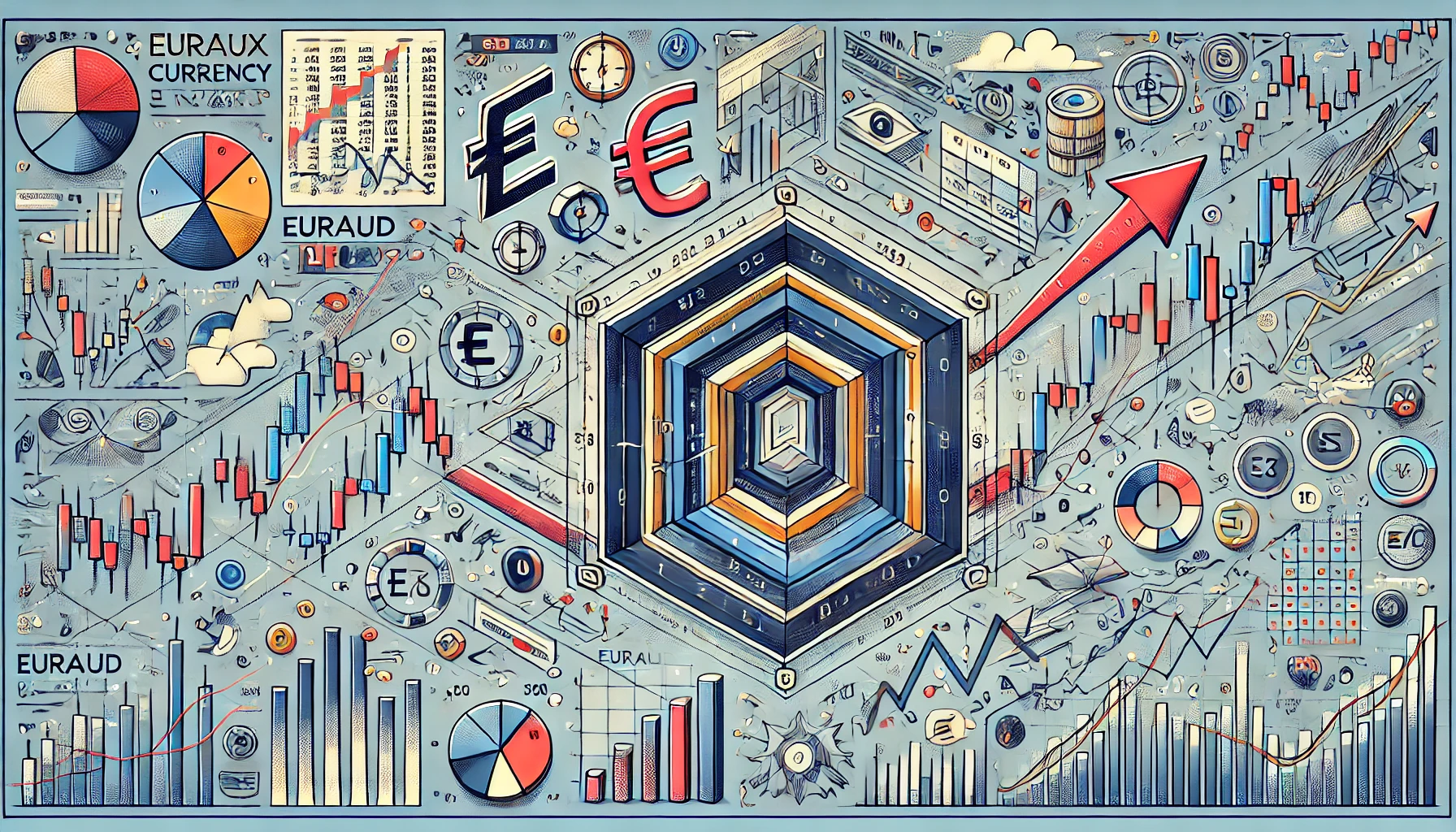 EURAUD rectangle pattern strategy