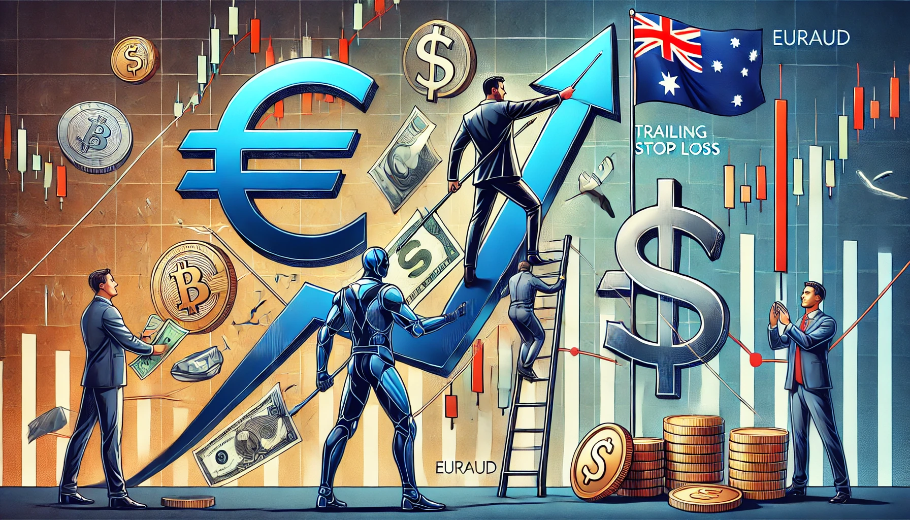 How to Set Trailing Stop in EURAUD Trading