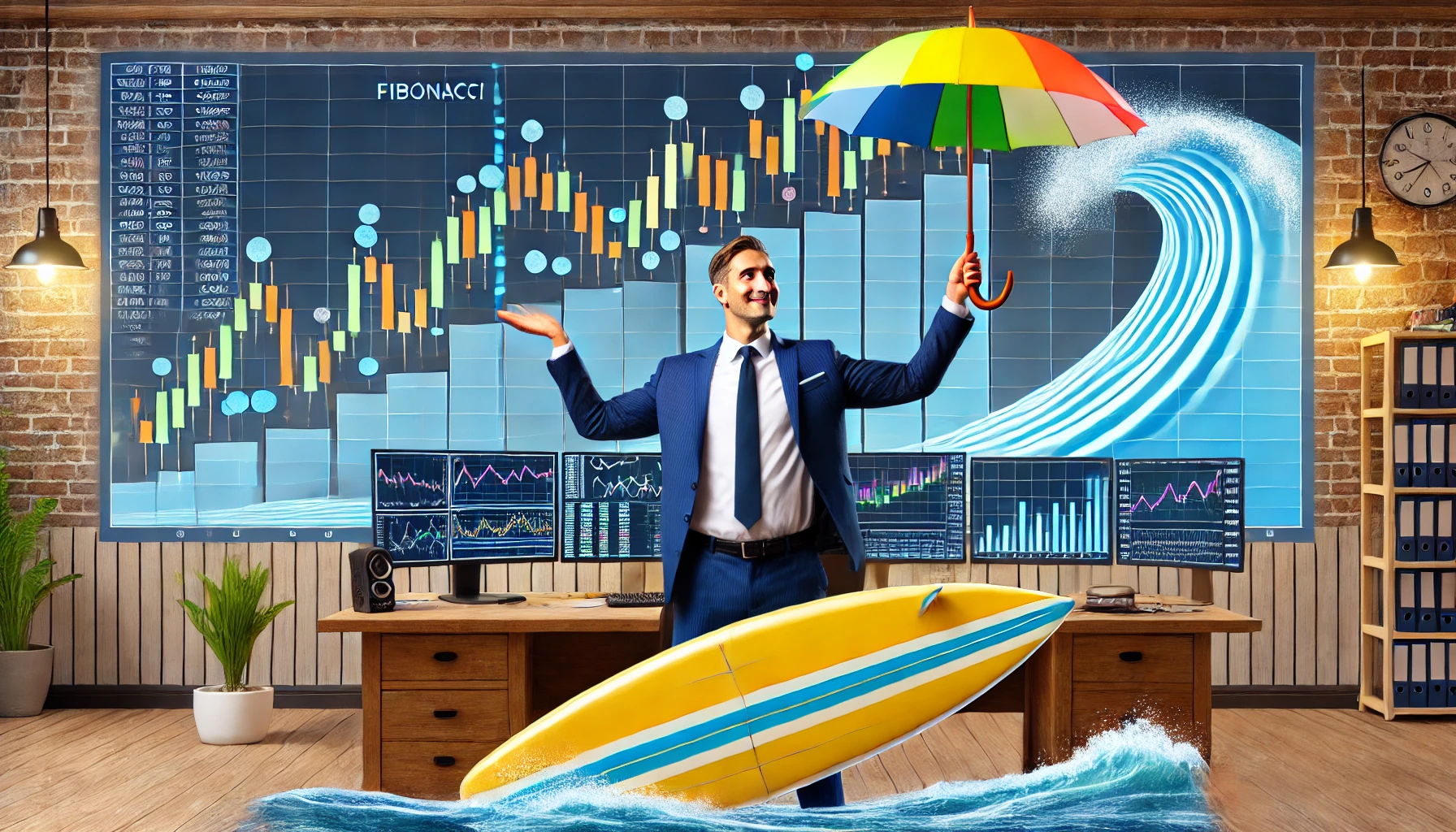 Fibonacci extension hedging strategy