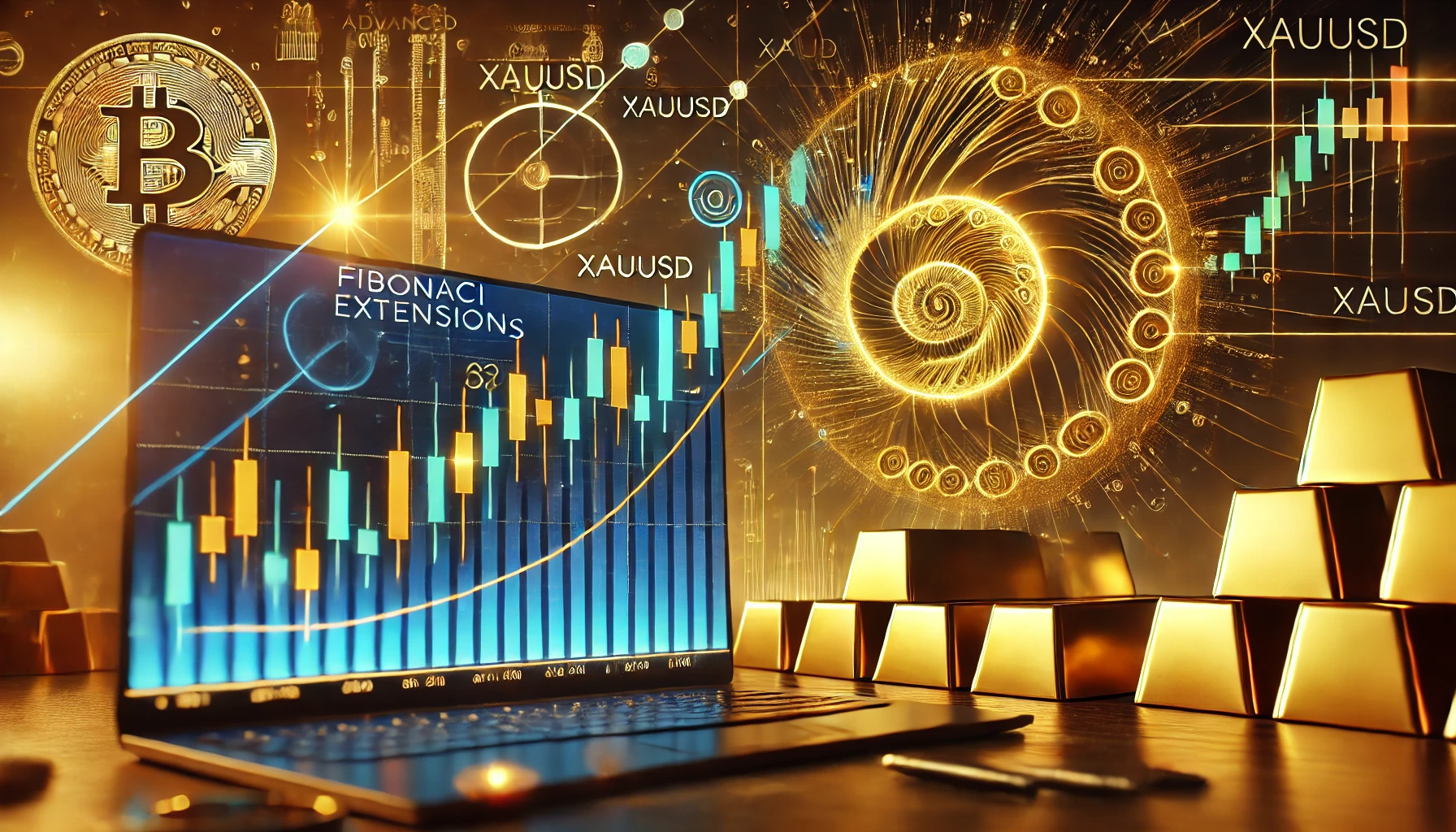 Fibonacci extension for XAUUSD