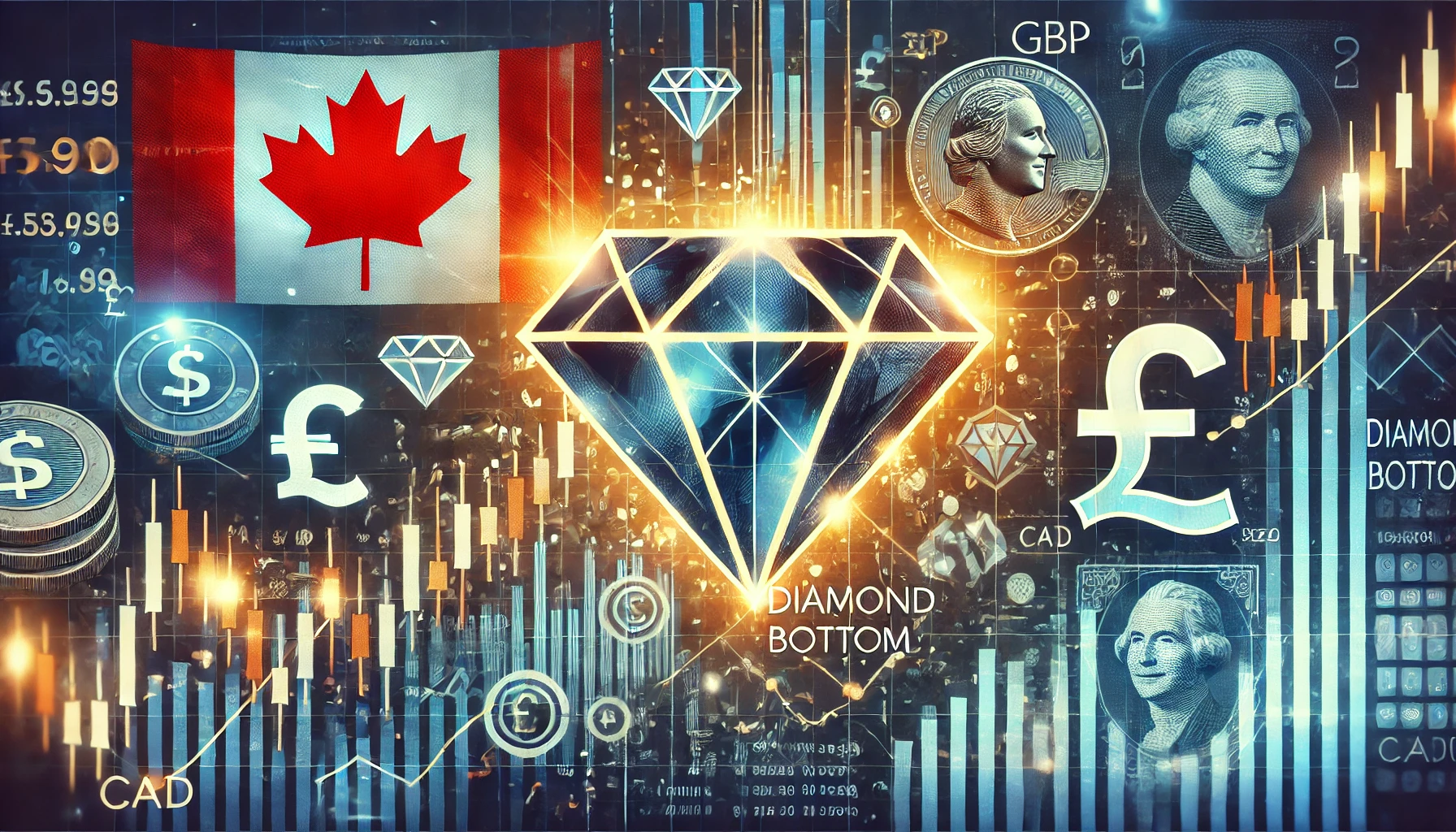 Diamond bottom trading technique for GBP/CAD
