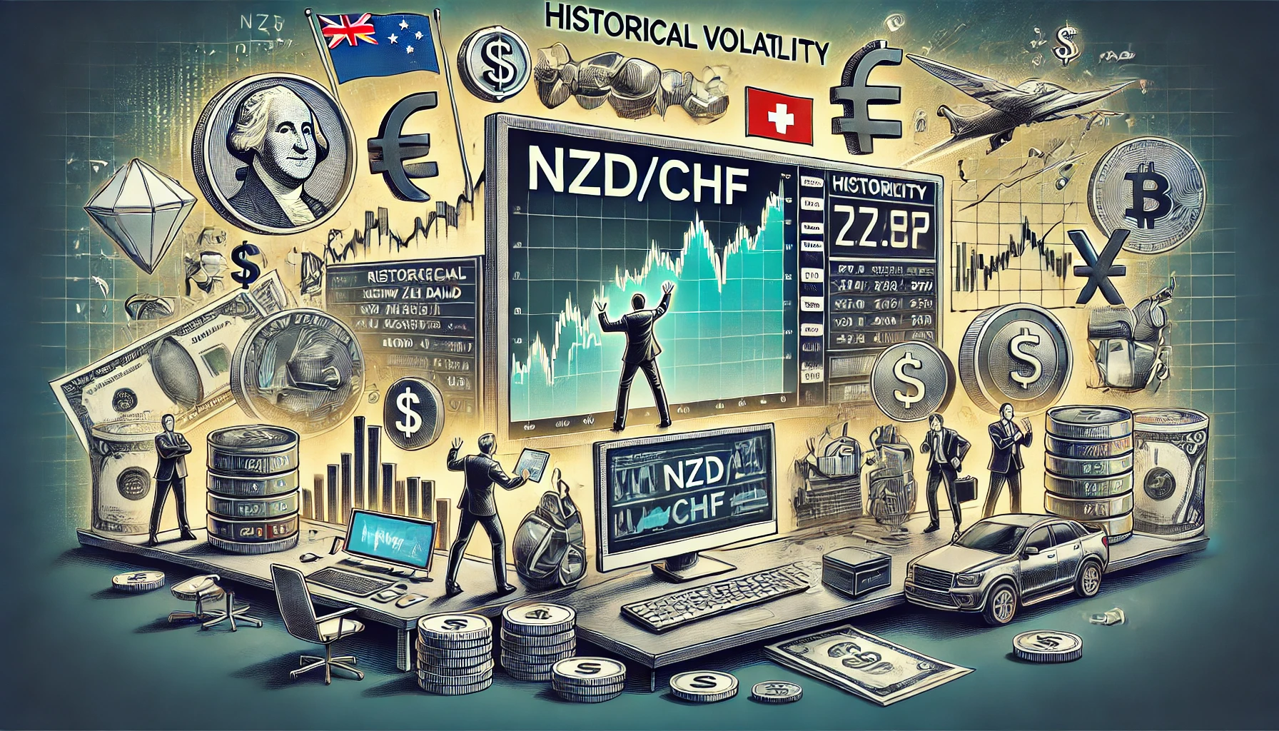 Historical volatility in NZD/CHF