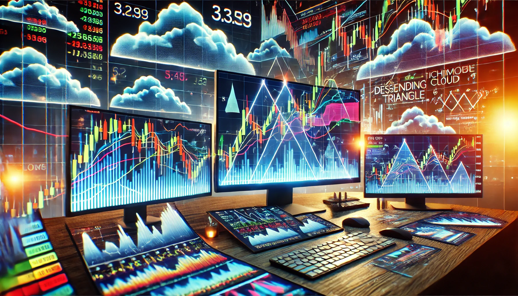 Trading Descending Triangle with Ichimoku Cloud