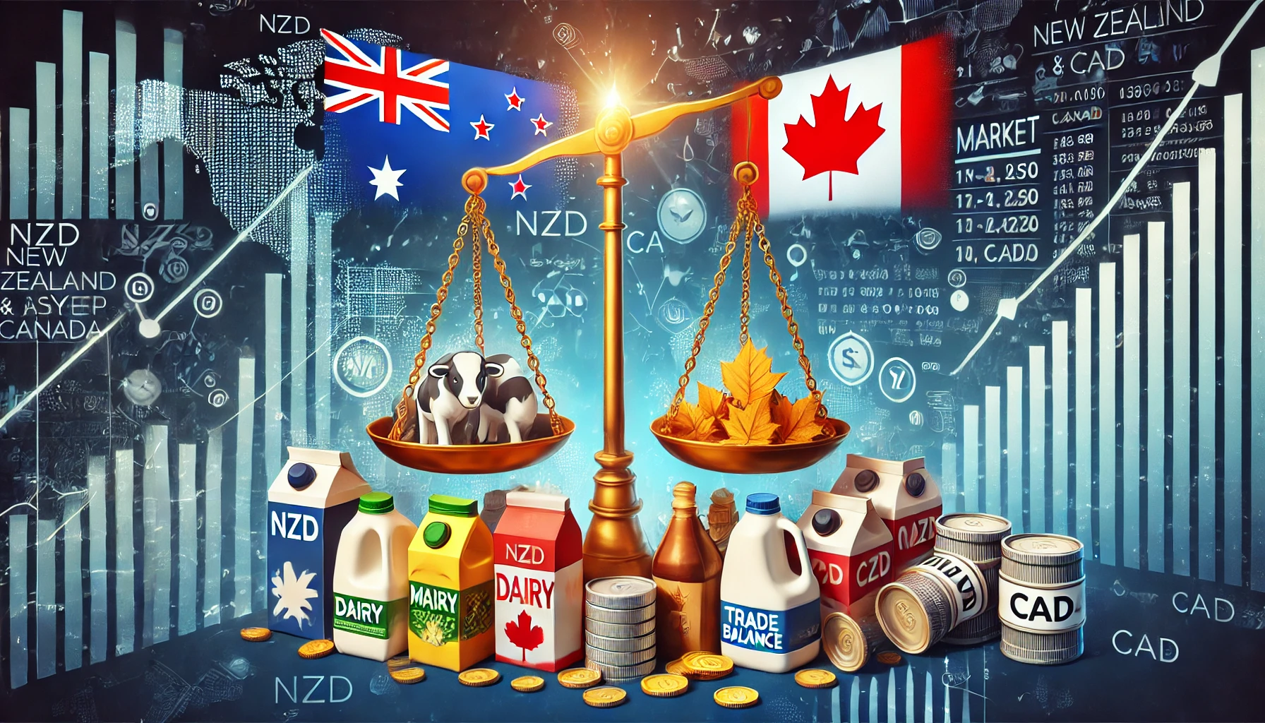 NZDCAD trade balance strategy