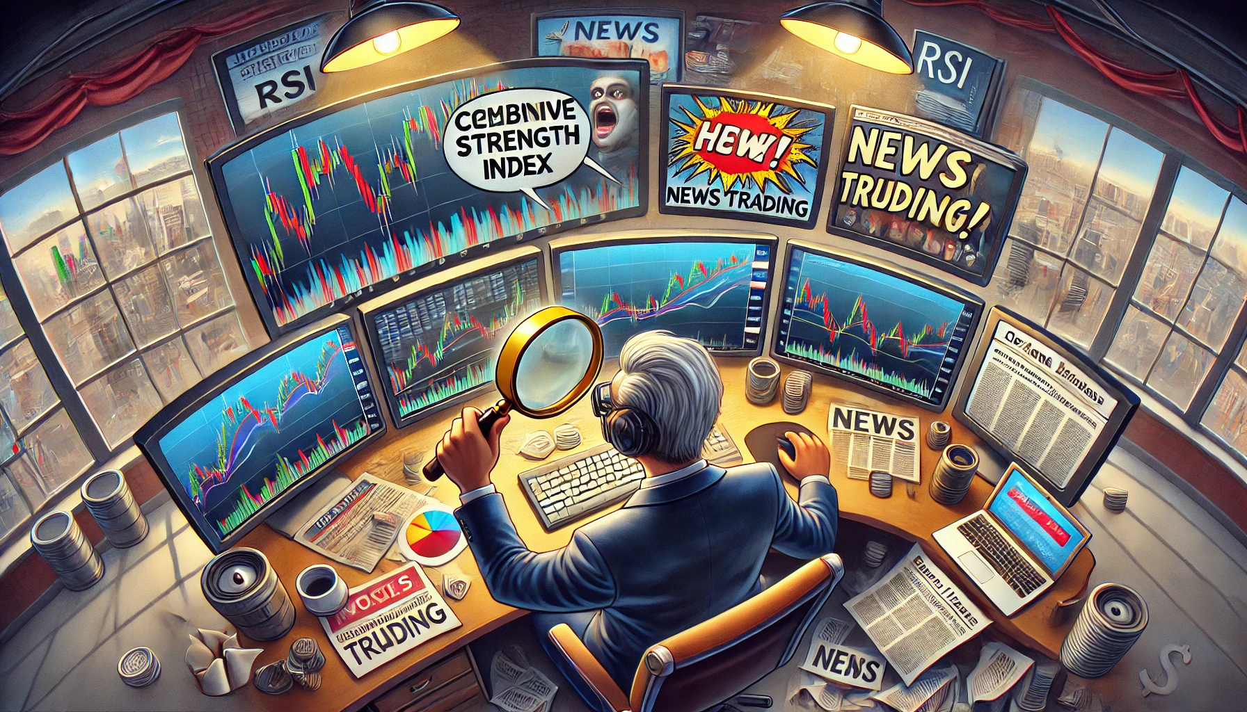 RSI trading technique during news events