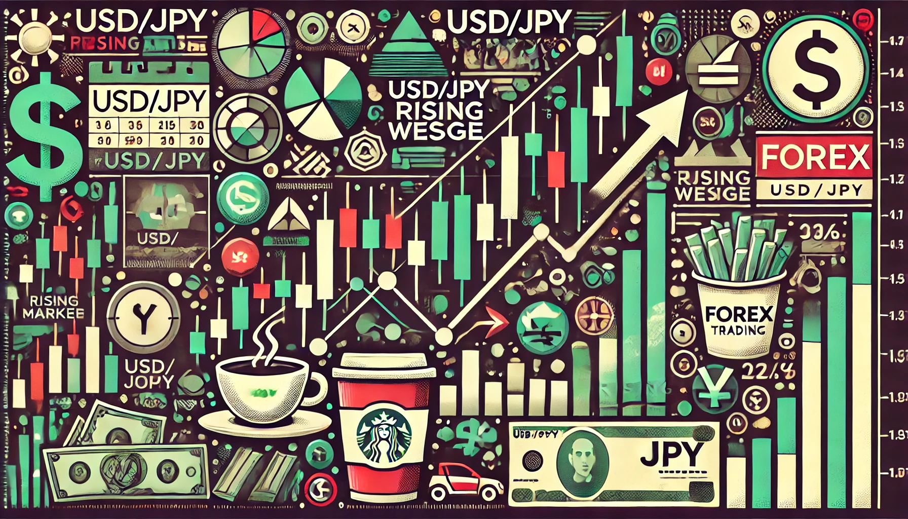 USD/JPY rising wedge strategy