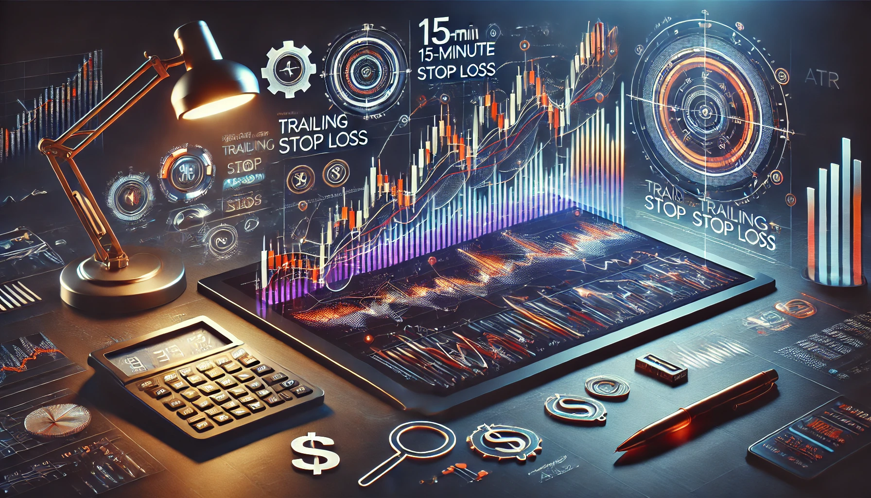 15-minute timeframe trailing stop