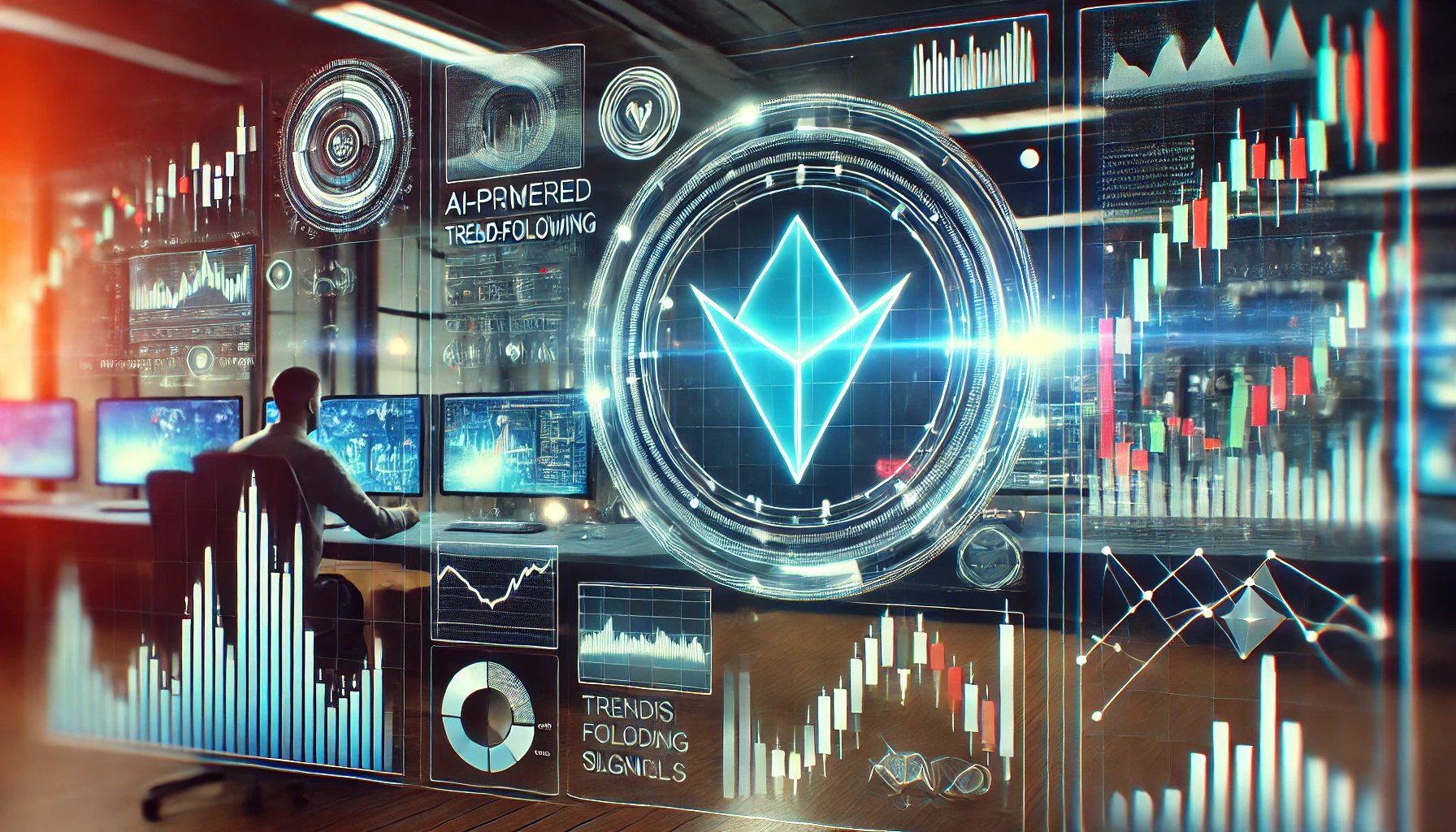 Bullish pennant strategy with trend-following algorithms