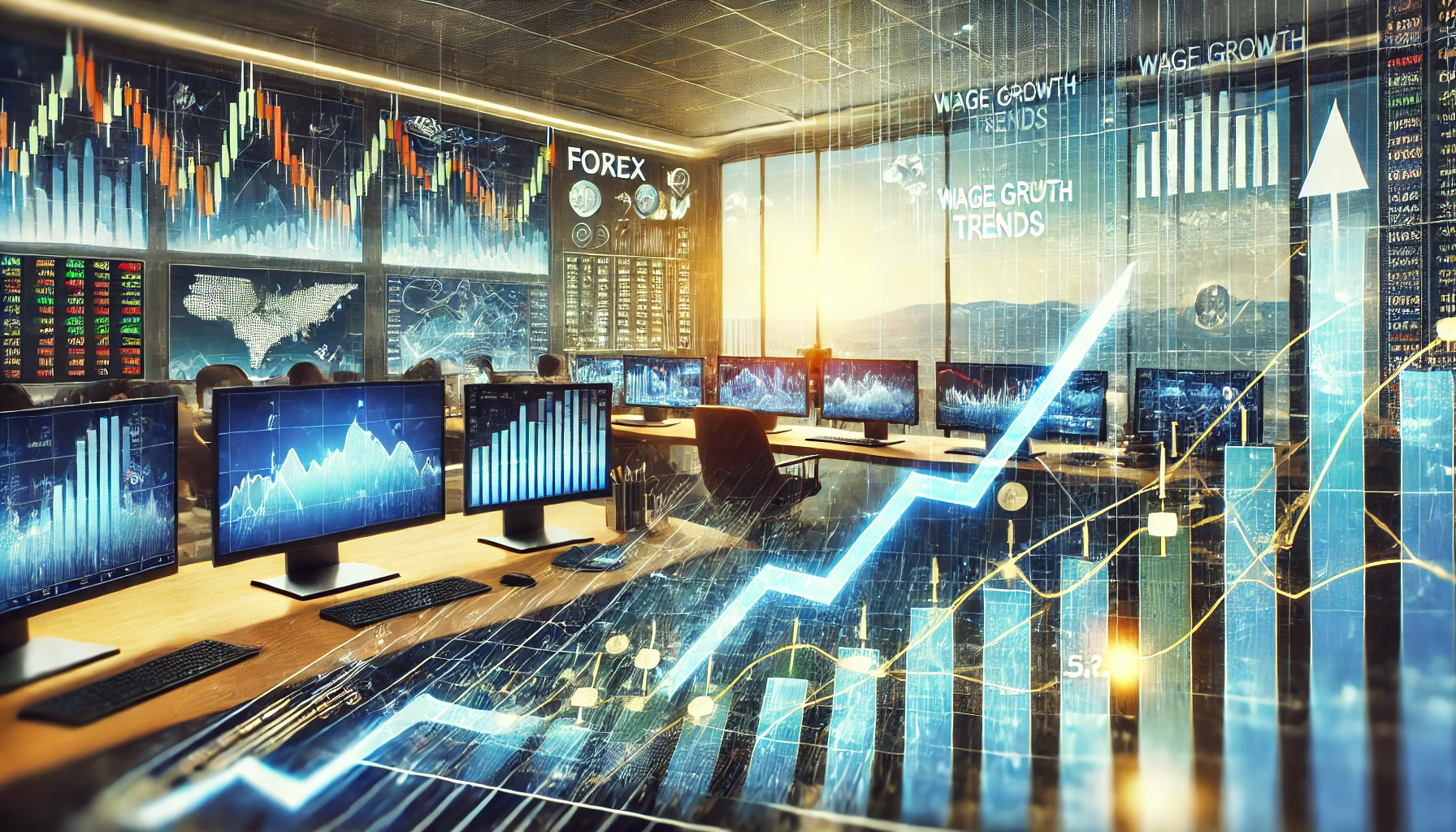 Forex trading strategies using wage data