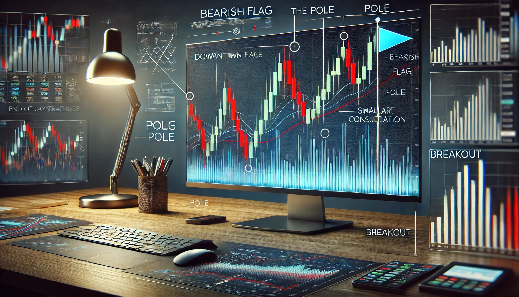 Bearish flag trading tips