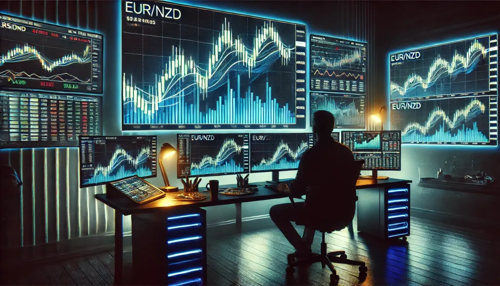 Trading bullish pennant on EUR/NZD