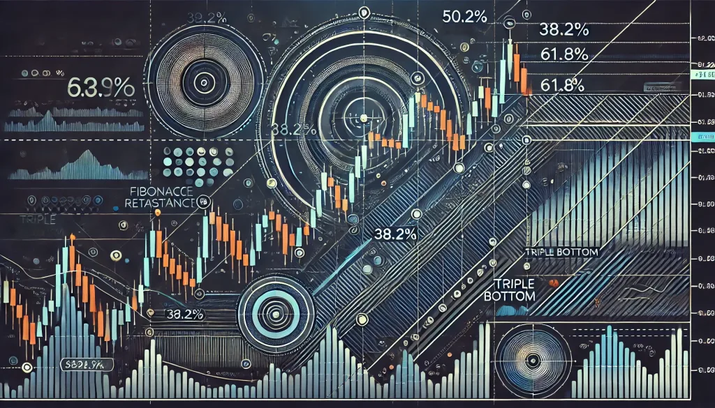 Triple bottom Forex pattern
