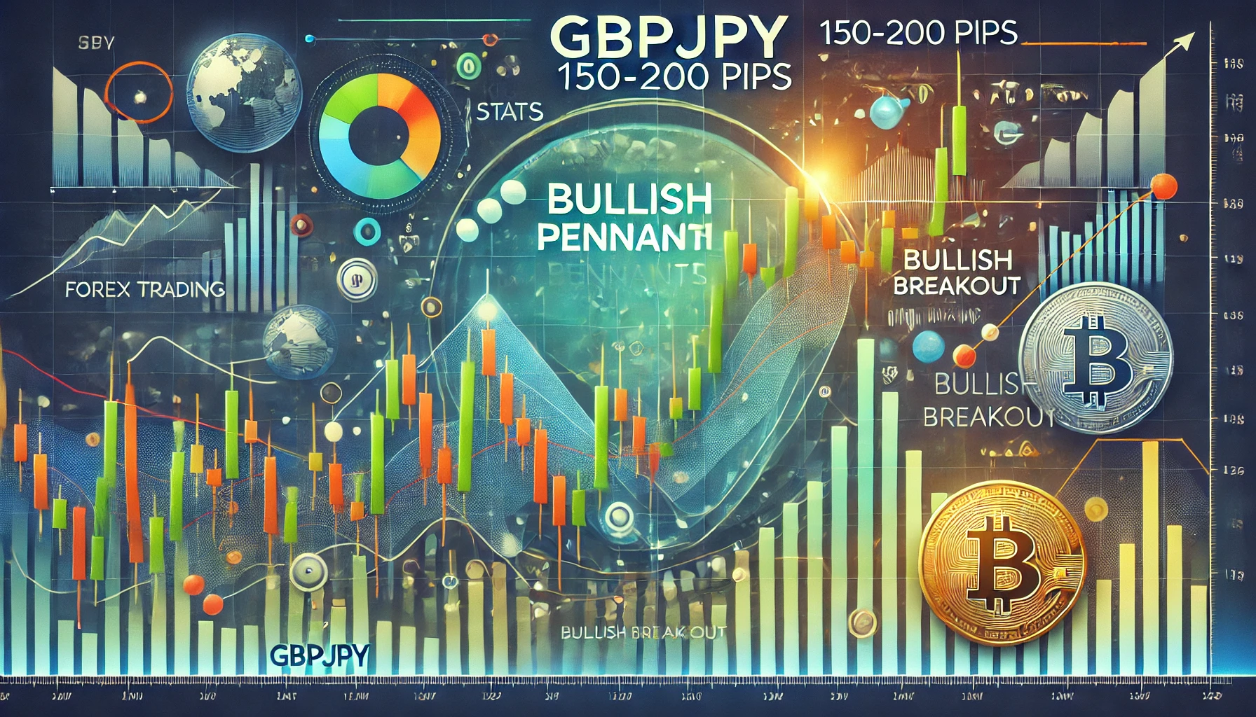 How to trade GBPJPY bullish pennants