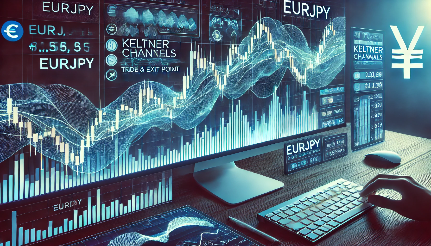 Keltner Channels strategy for EURJPY