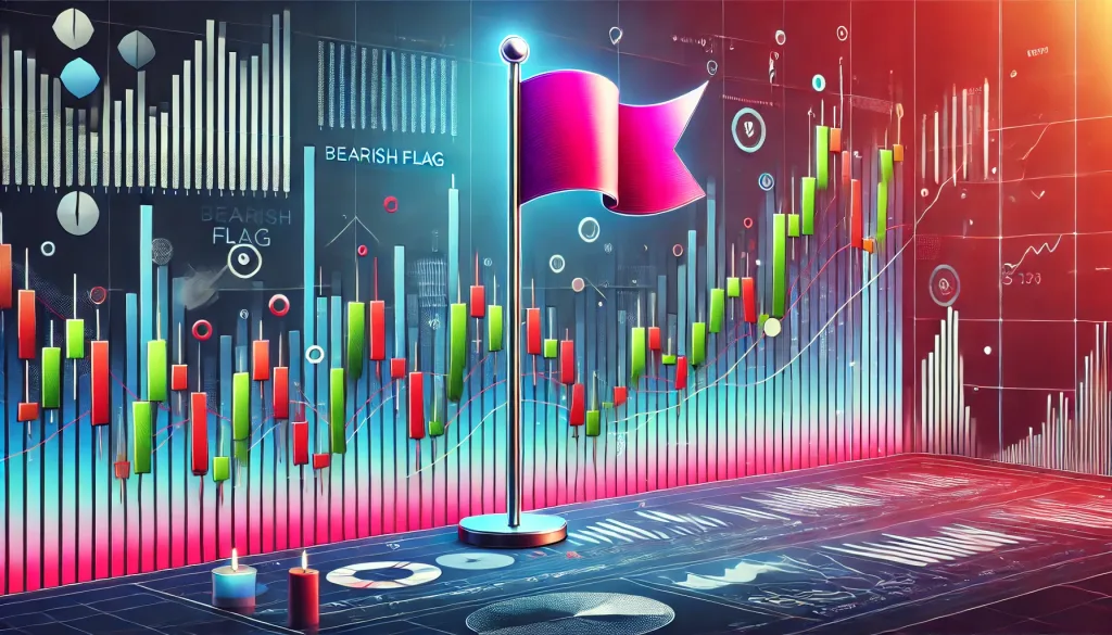 Swing trading bearish flag