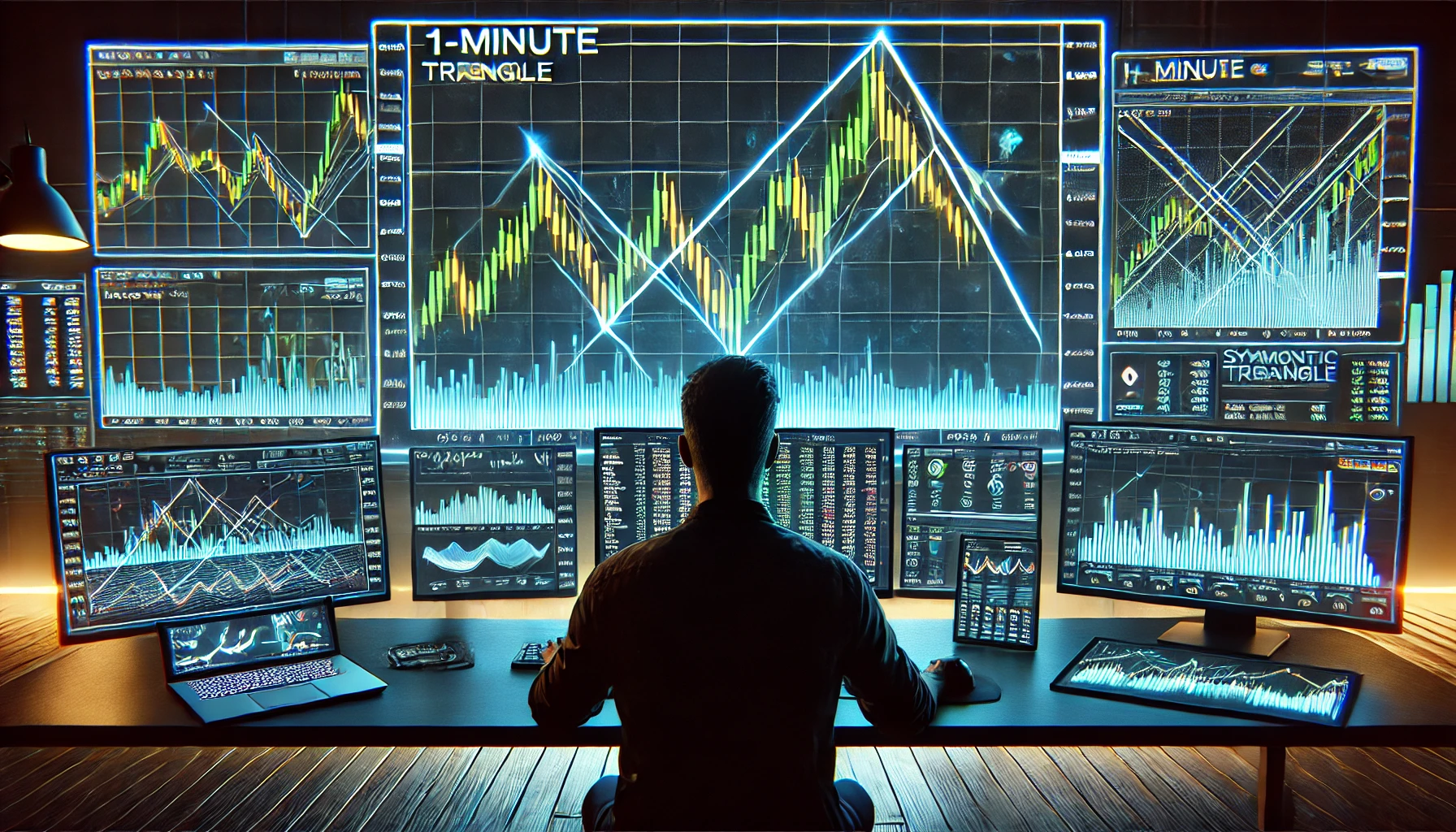 Fast symmetrical triangle breakout