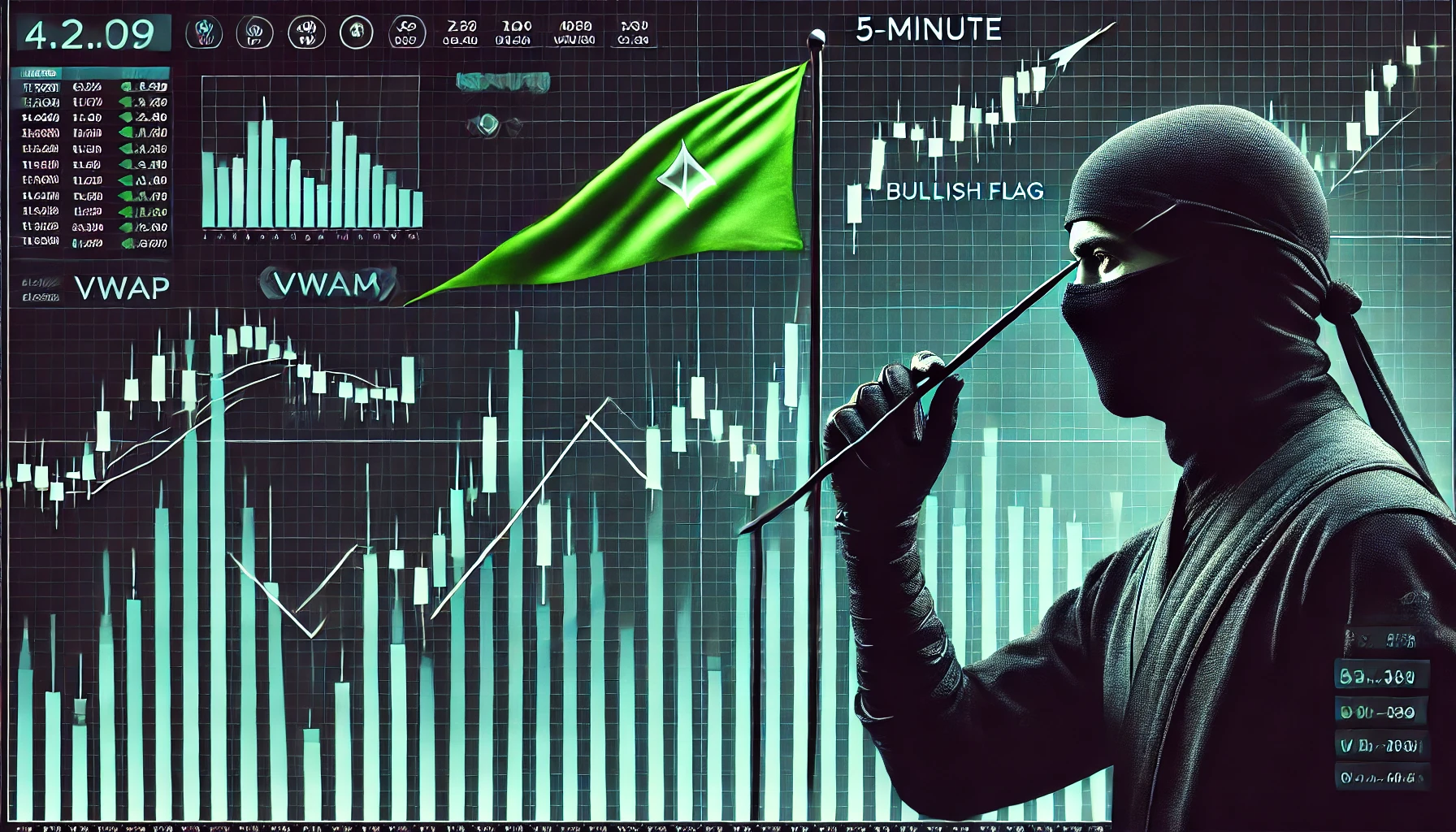 Bullish Flag Pattern on 5-Minute Chart