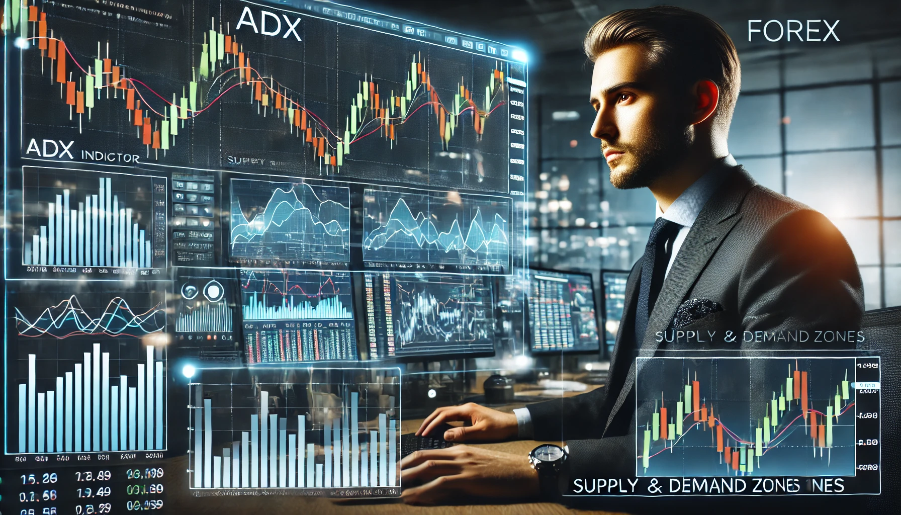 ADX trading with supply and demand