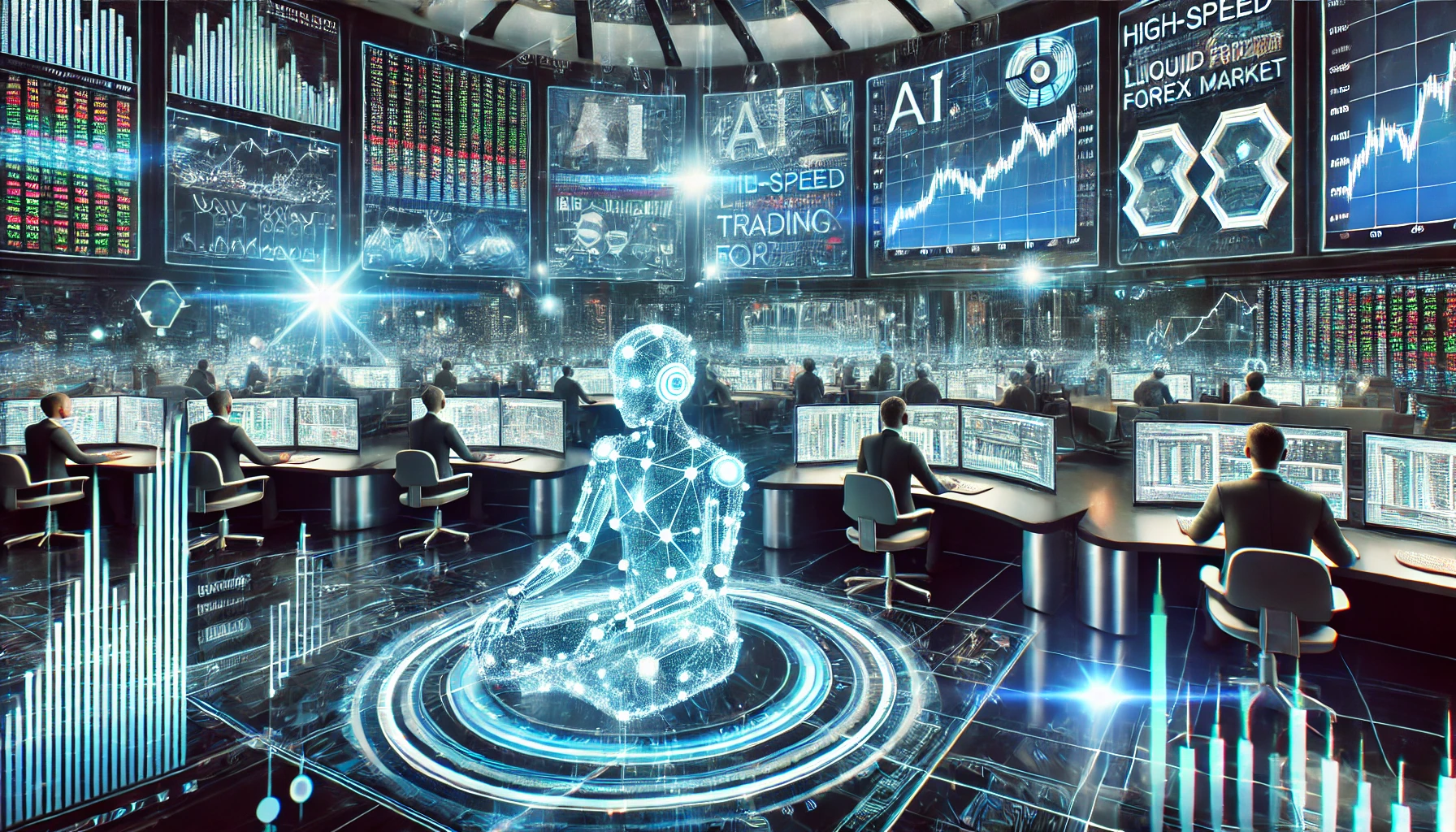 AI trading bots in liquid markets