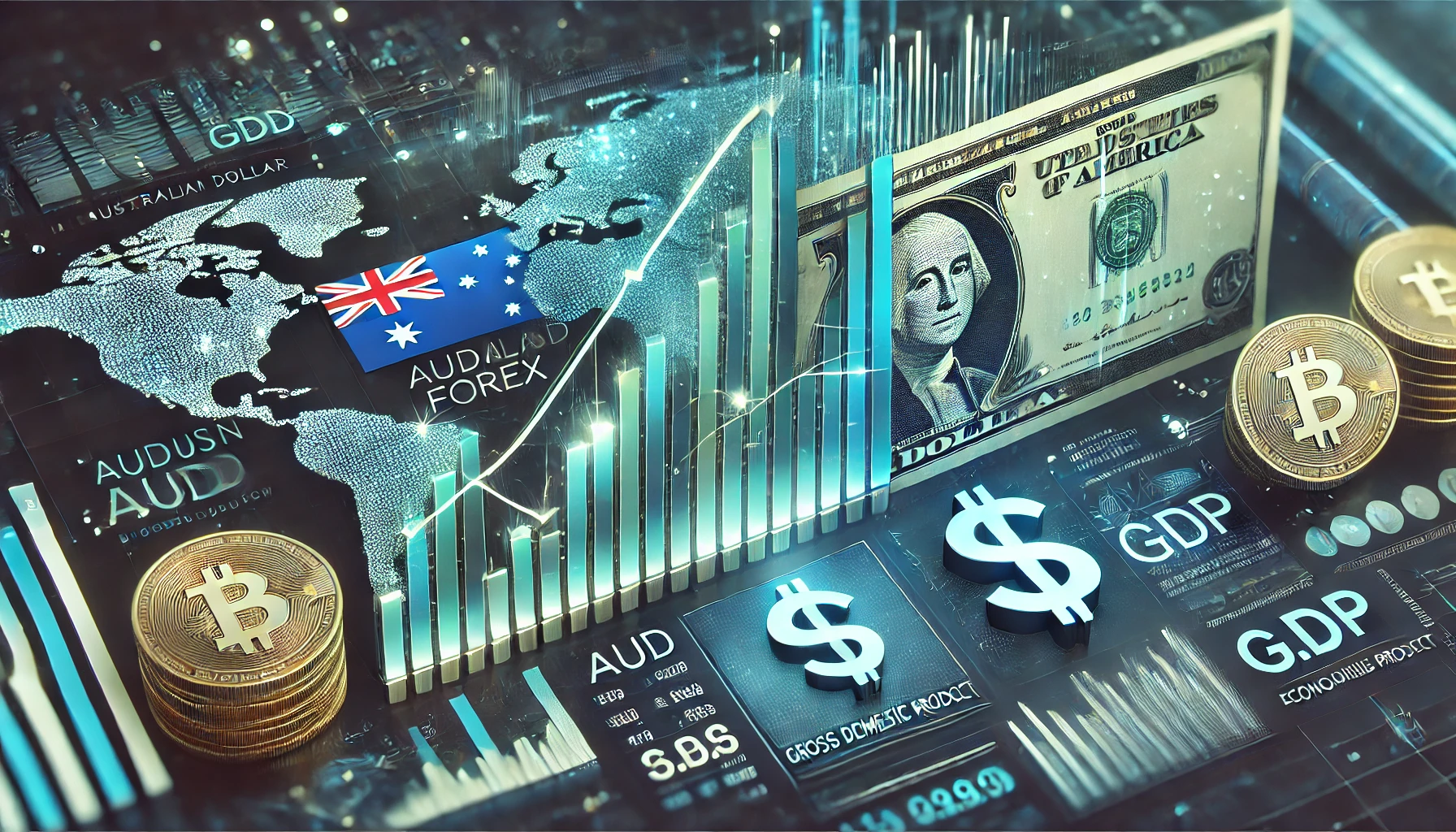 AUDUSD reaction to GDP report