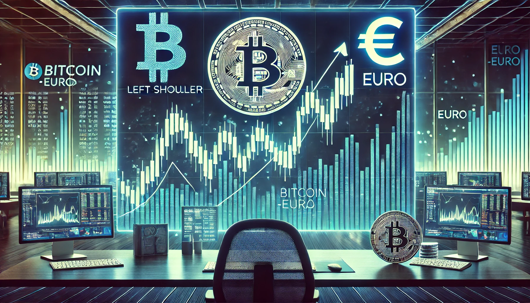 Bitcoin-Euro head and shoulders strategy