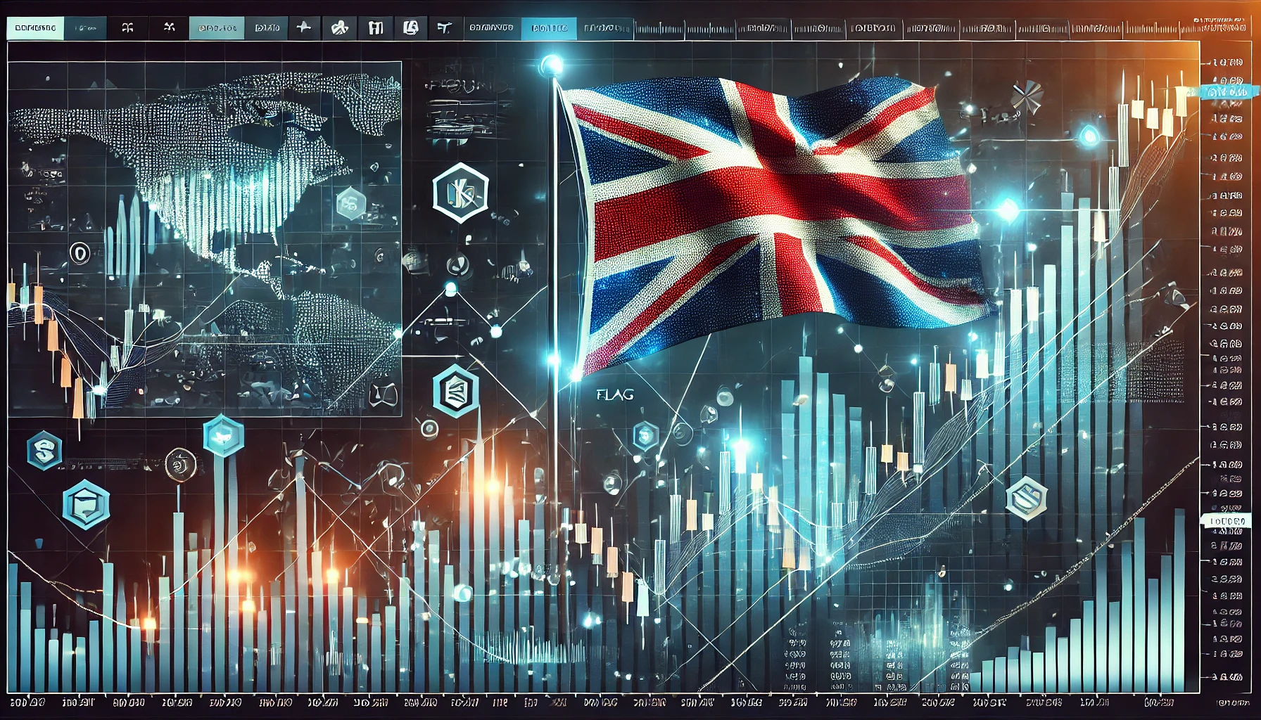 GBP/CHF bullish flag trading setup
