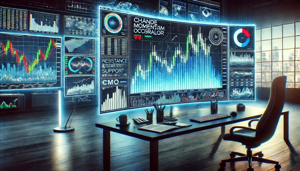 Chande Momentum Oscillator breakout strategy
