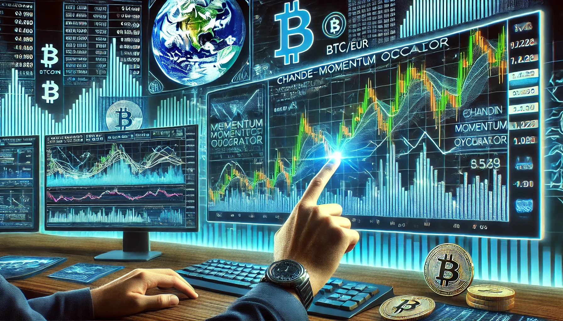 How to trade BTC/EUR with Chande Momentum