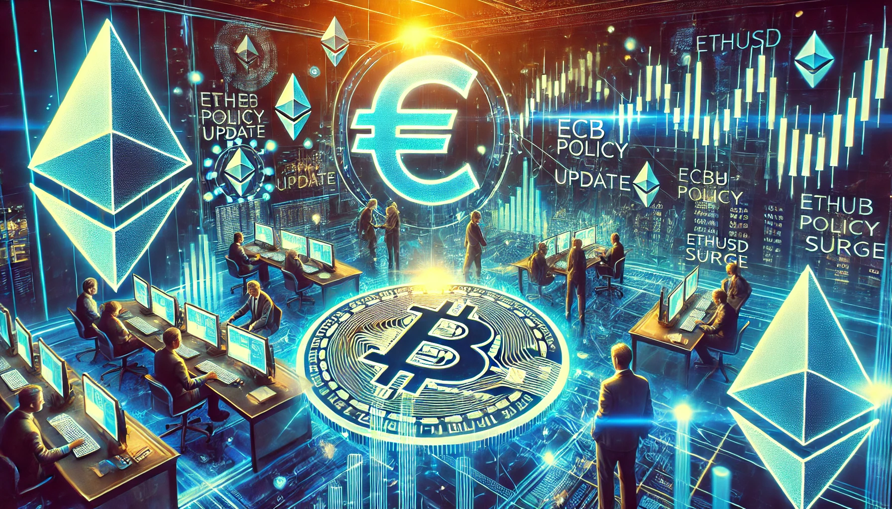 Trading ETHUSD around ECB policy