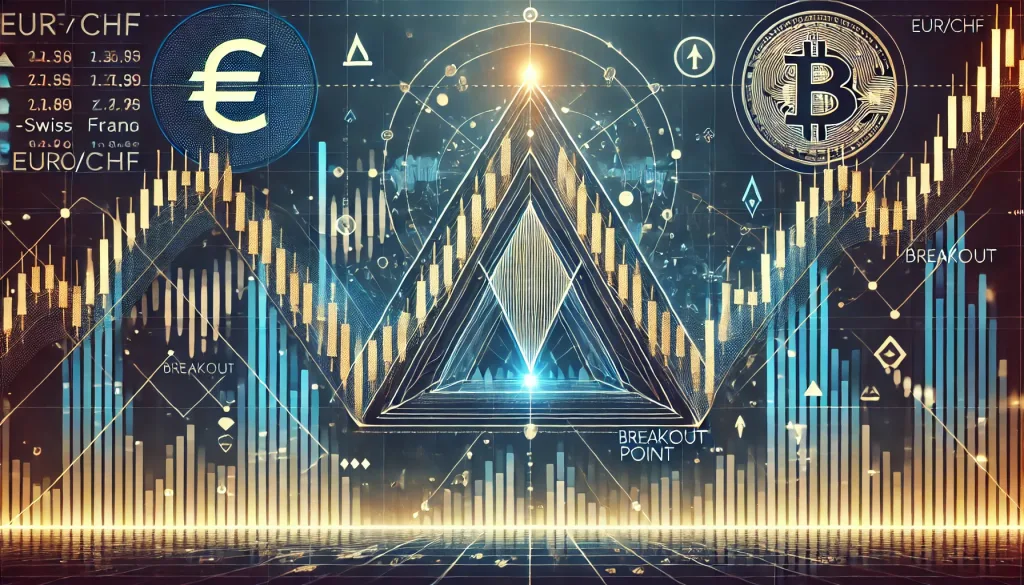 Symmetrical triangle pattern in Forex trading