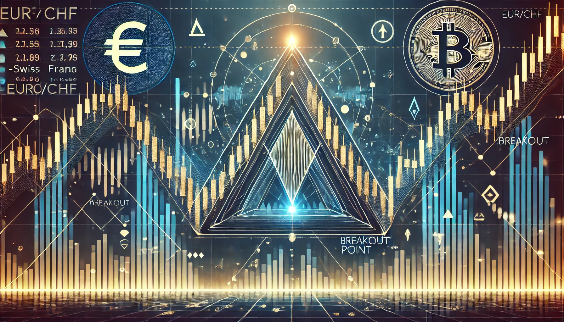 Symmetrical triangle pattern in Forex trading