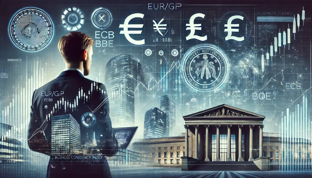 EUR/GBP and business confidence index