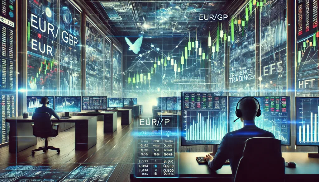 Euro-British Pound high-frequency trading