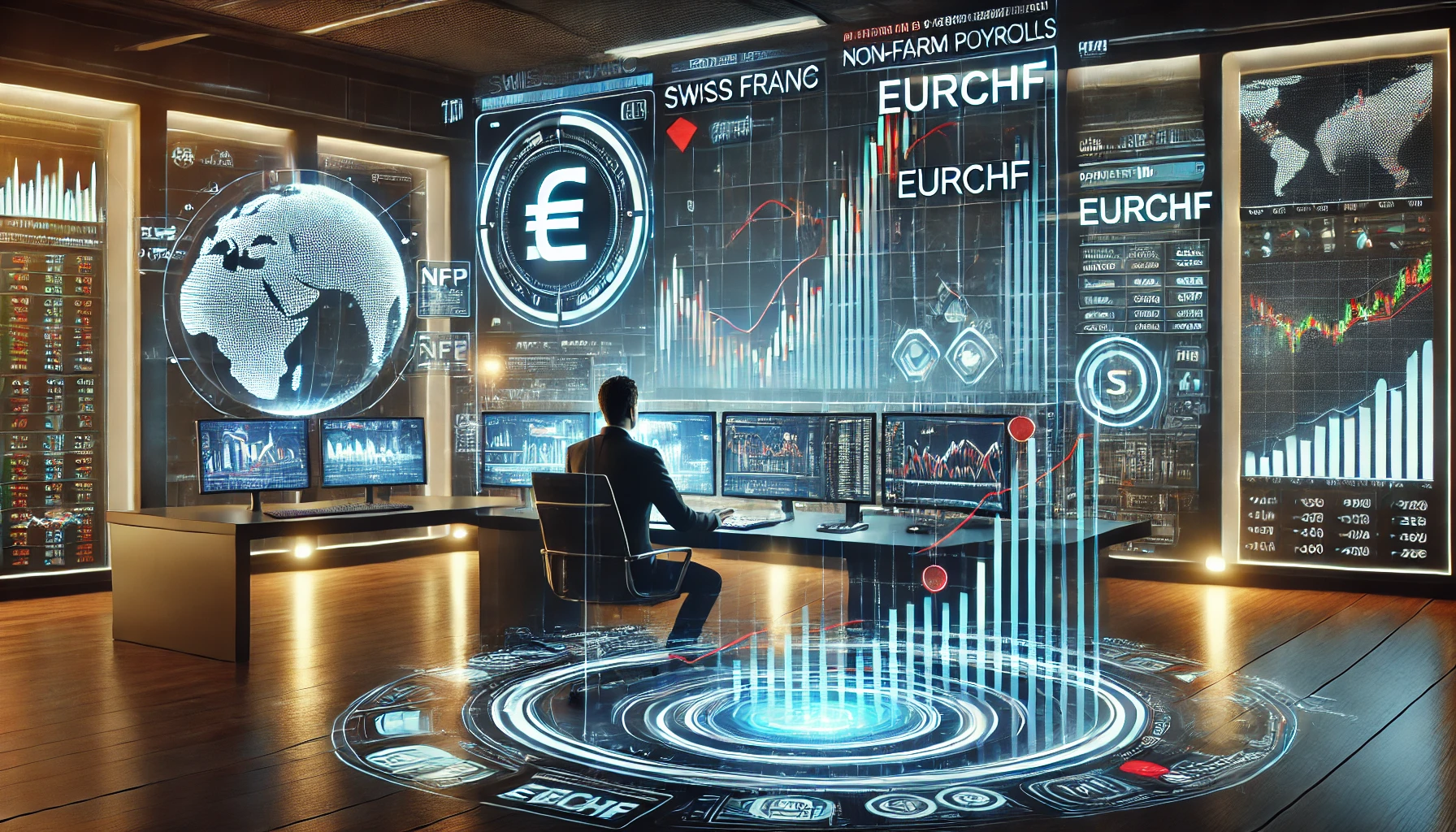EURCHF reaction to Non-Farm Payrolls