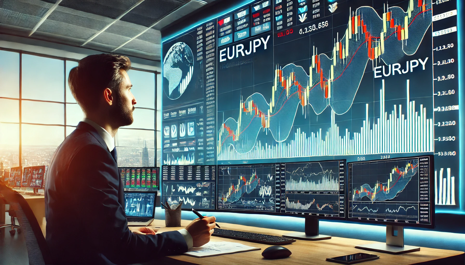 Broadening formation trading strategy for EURJPY