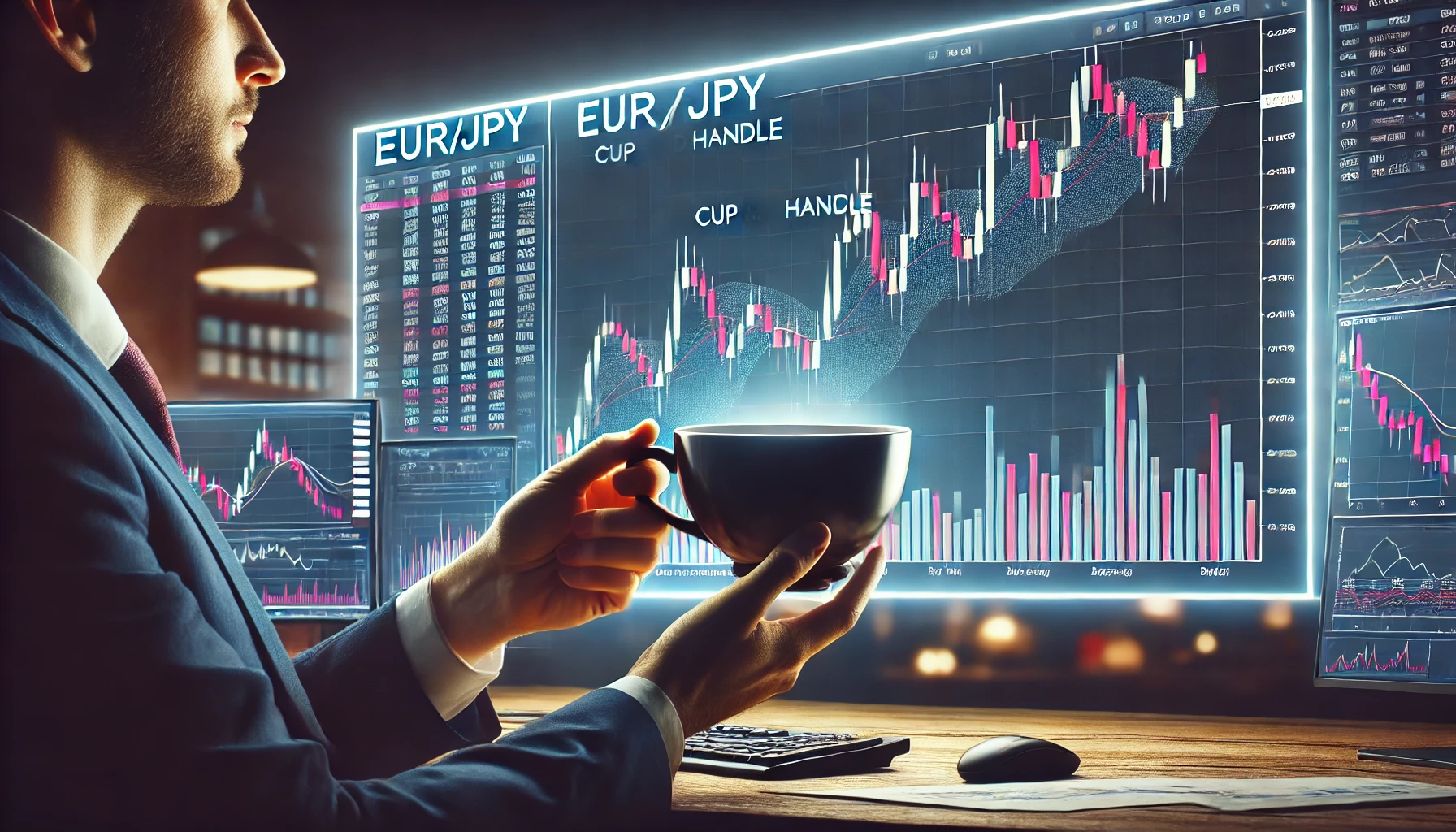 EUR/JPY Cup and Handle strategy
