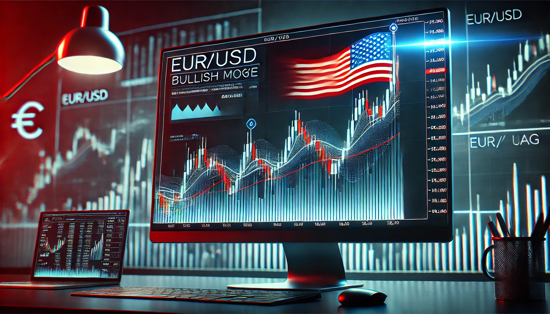 EUR/USD bullish flag strategy