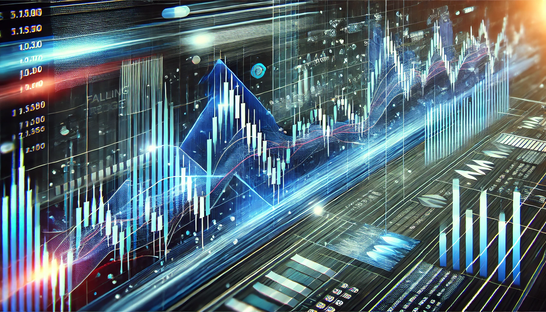 Falling wedge in high-frequency trading