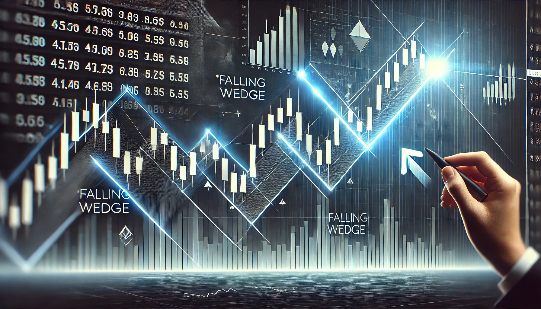 Falling wedge price action trading