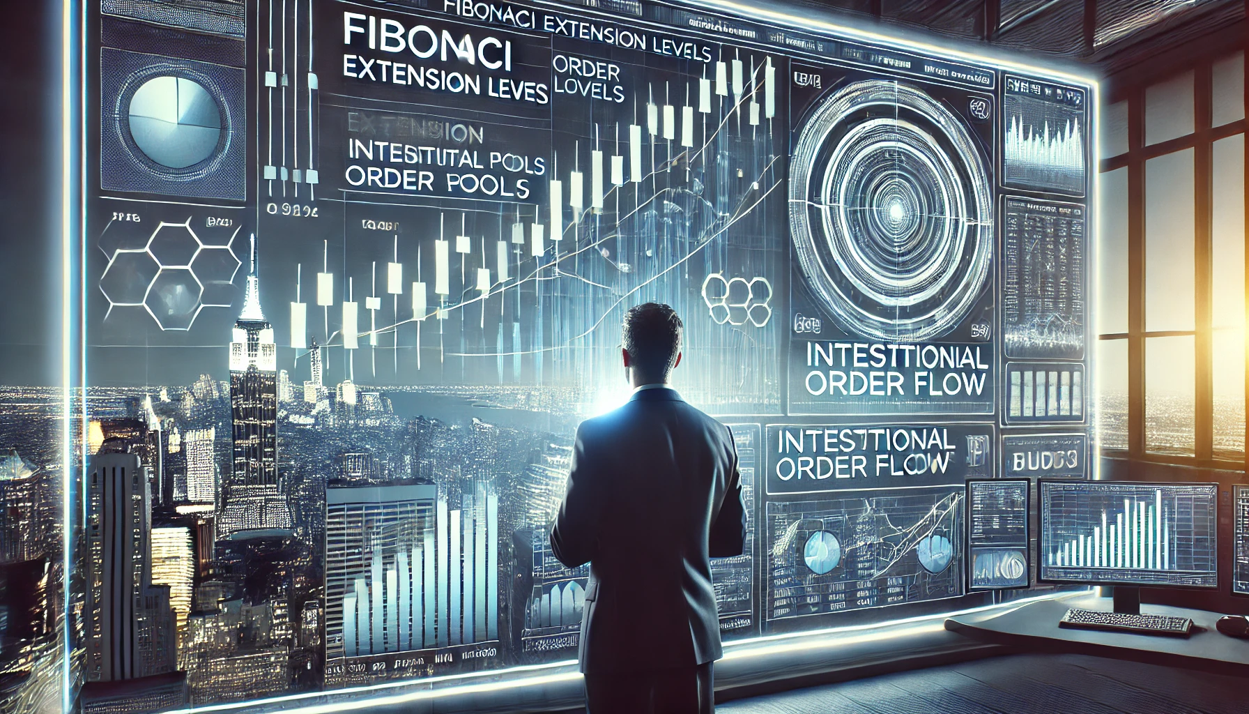 Fibonacci extension strategy with order flow