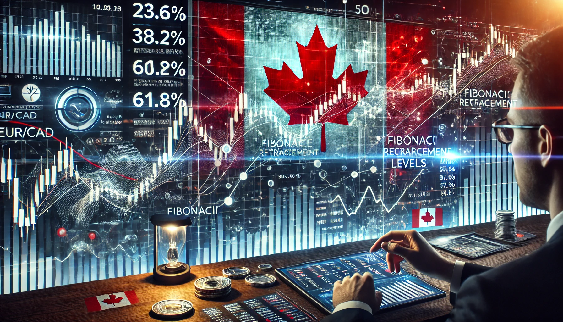 EUR/CAD Fibonacci trading method