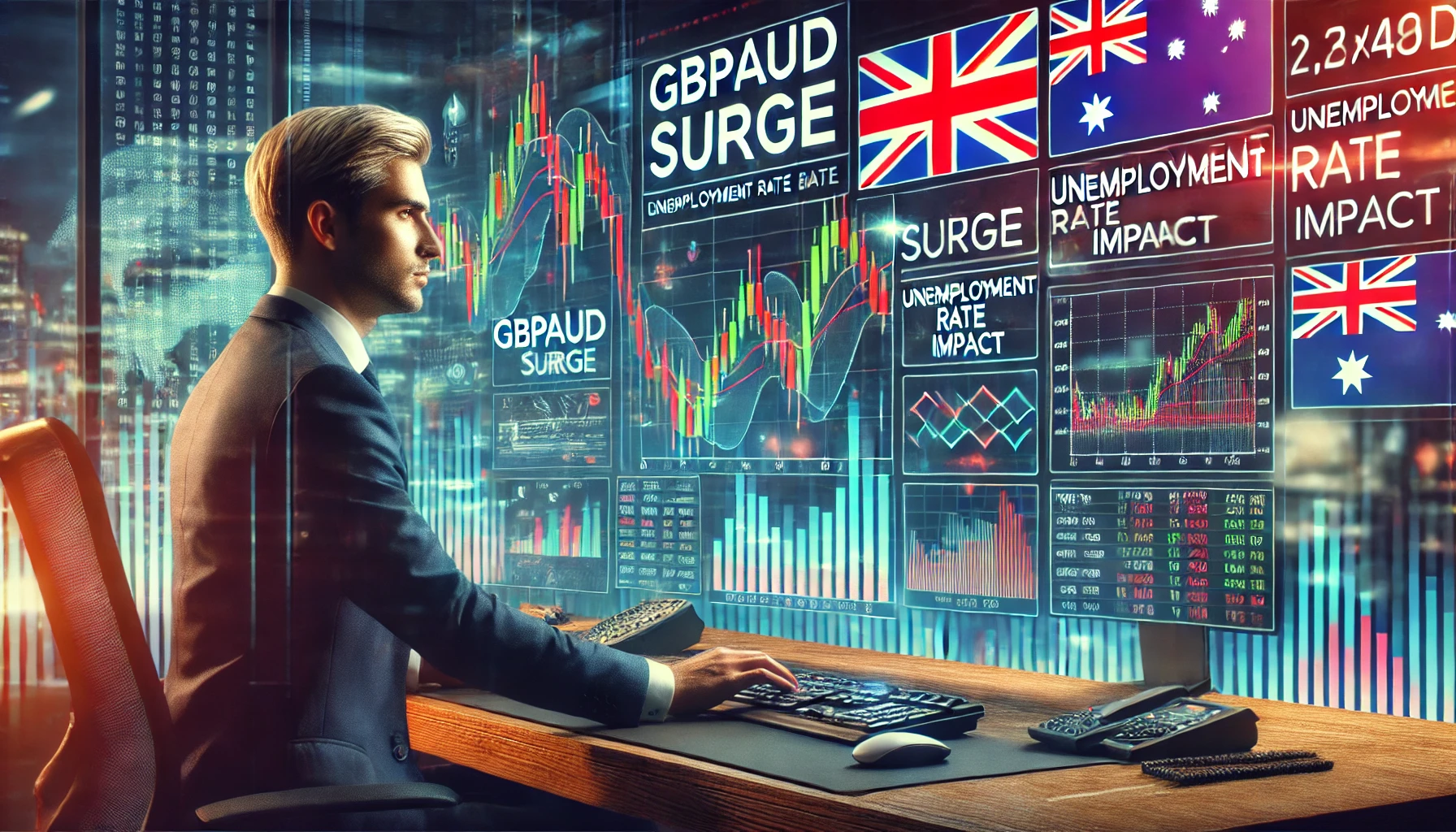 Trading GBPAUD with employment data