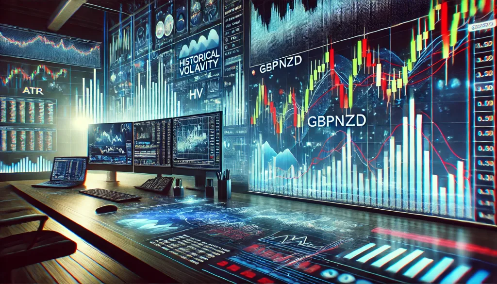 Historical volatility in GBPNZD trading
