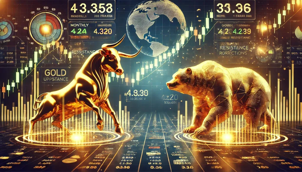 Monthly timeframe gold analysis