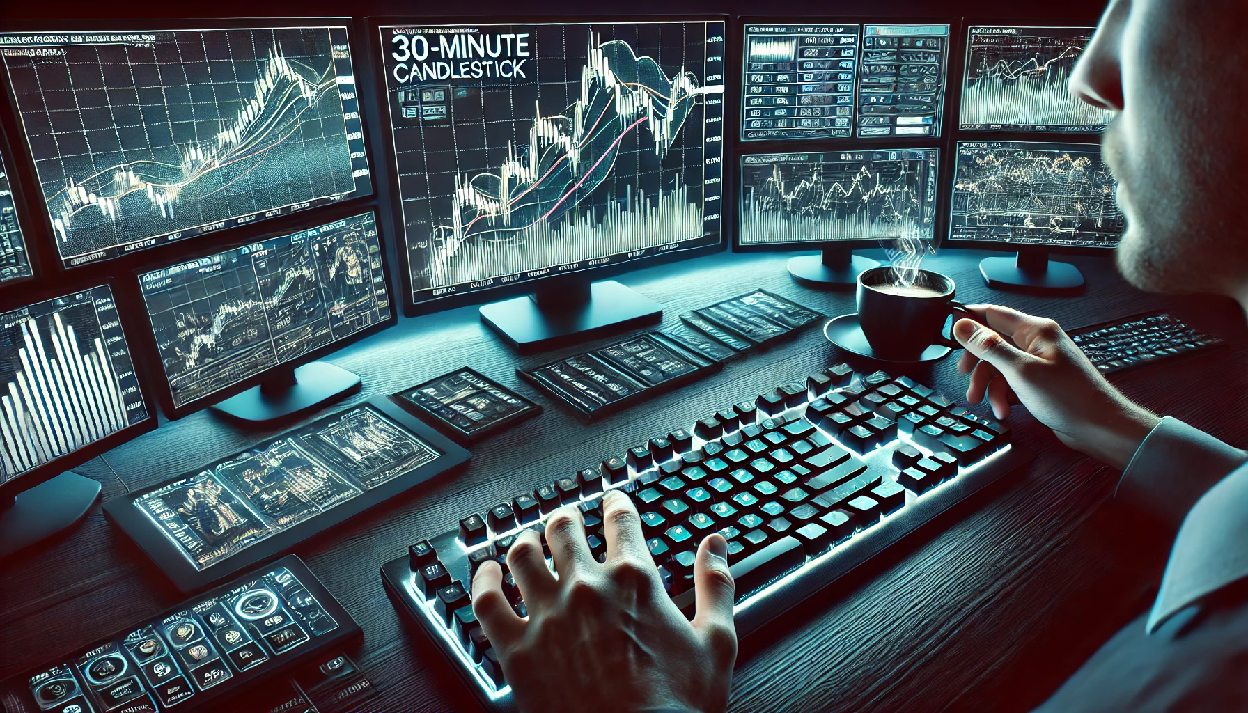 Forex Head & Shoulders Pattern on 30-Minute Chart