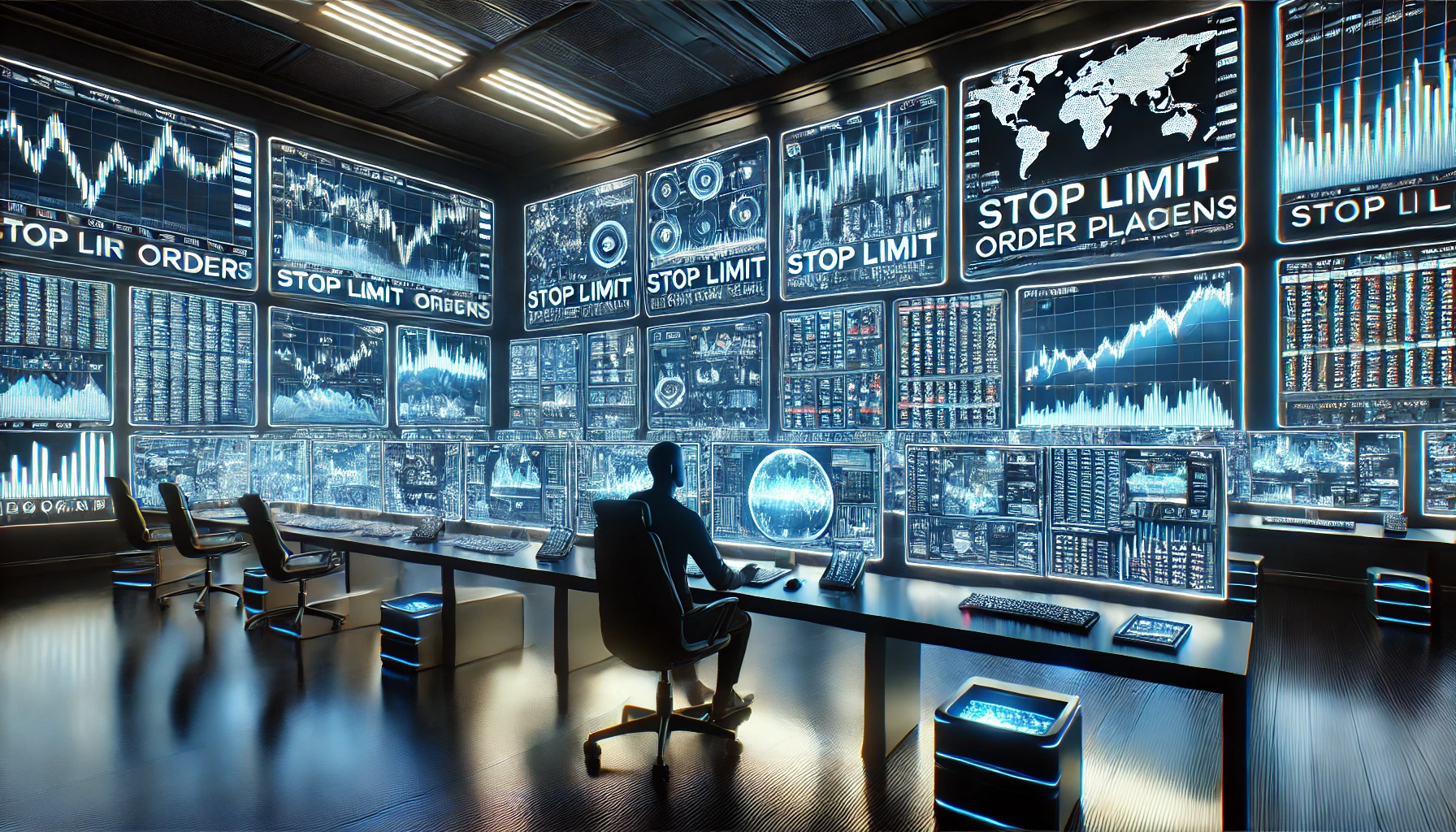 Stop limit orders in algorithmic trading