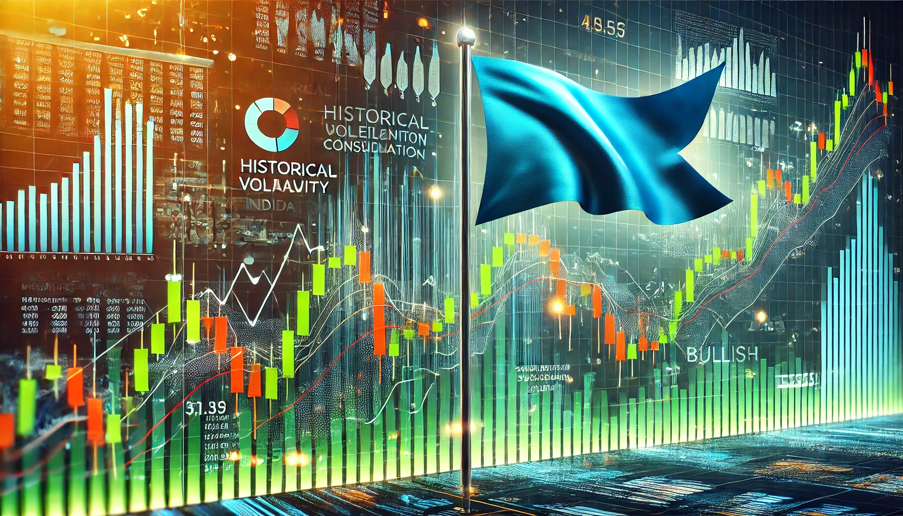Historical volatility and bullish flag strategy