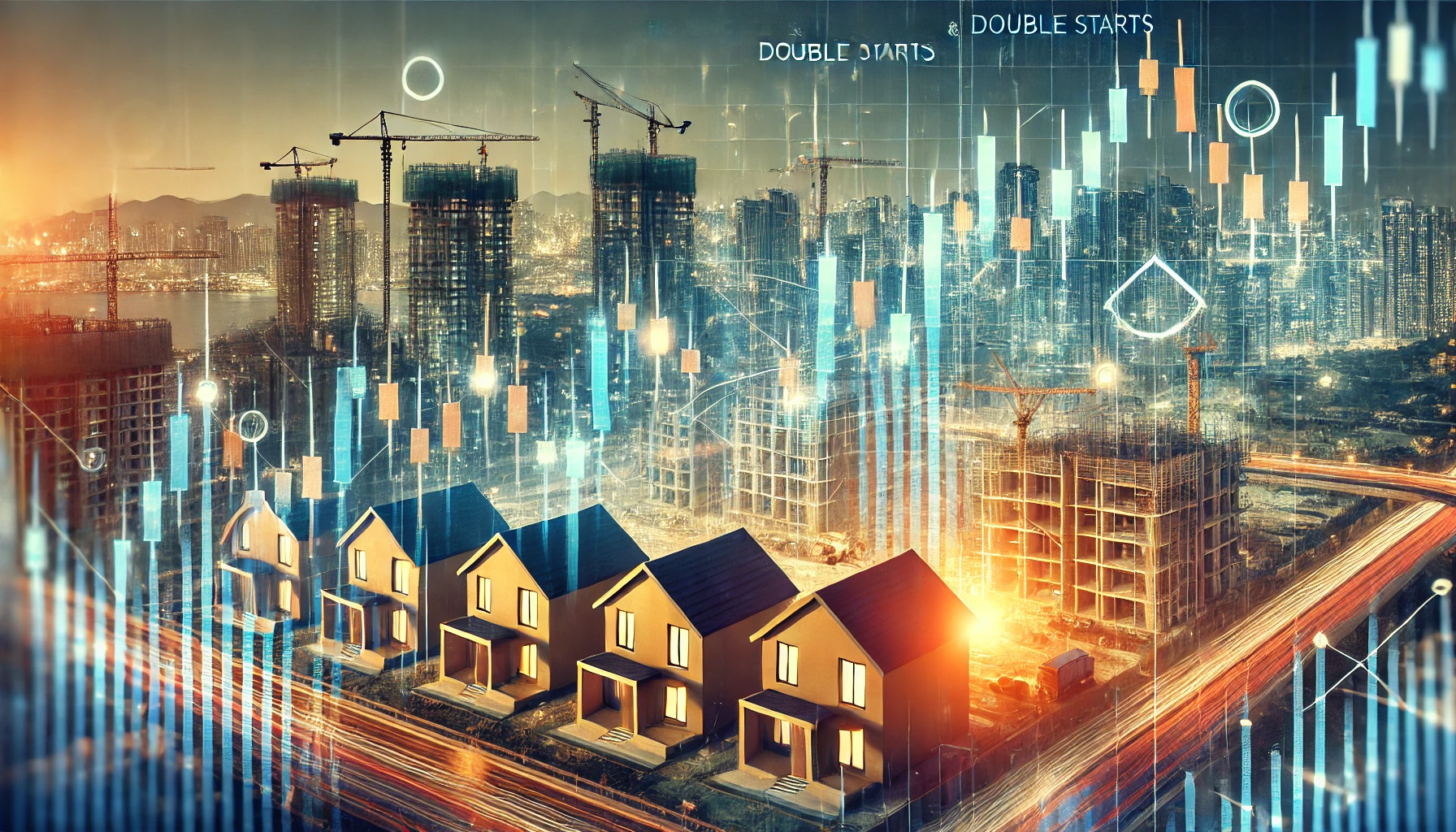 Double top trading technique using housing starts